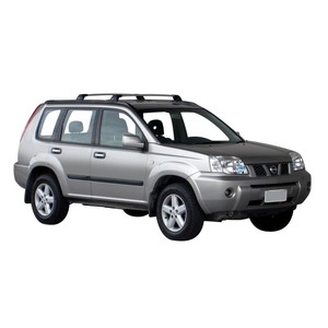 Prorack Silver 2 Bar Aero Flush Bar kit to suit Nissan X-Trail 5dr SUV (10/2001 - 9/2007)