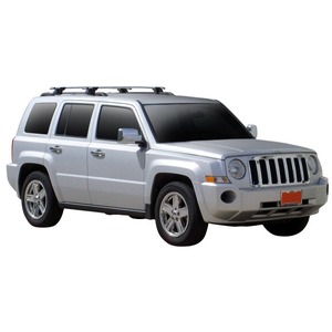 Prorack Black 2 Bar Aero Through Bar kit to suit Jeep Patriot 5dr SUV (8/2007 - Current)
