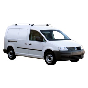 Prorack Silver 2 Bar Aero Through Bar kit to suit Volkswagen Caddy Maxi 5dr Van (2008 - 11/2015)