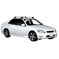Prorack Silver 2 Bar Aero Flush Bar kit to suit Toyota Altezza 4dr Sedan (1998 - 2005)