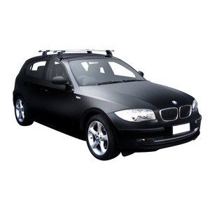 Prorack Black 2 Bar Aero Through Bar kit to suit BMW 1 Series E87 5dr Hatch (2004 - 2011)