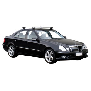 Prorack Silver 2 Bar Aero Through Bar kit to suit Mercedes-Benz E-Class W211 4dr Sedan (2002 - 2009)