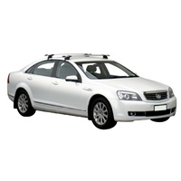 Prorack Silver 2 Bar Aero Through Bar kit to suit Holden Statesman WM 4dr Sedan (2006 - 2020)