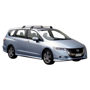 Prorack Silver 2 Bar Aero Flush Bar kit to suit Honda Odyssey 5dr MPV (4/2009 - 2013)