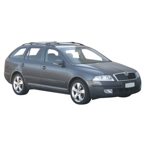 Prorack Silver 2 Bar Aero Rail Bar kit to suit Skoda Octavia 5dr Wagon (2003 - 2007)