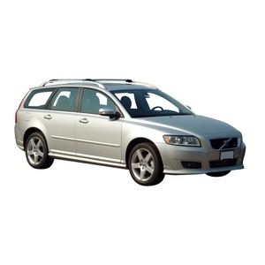 Prorack Silver 2 Bar Aero Rail Bar kit to suit Volvo V50 5dr Wagon (2008 - Current)
