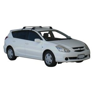 Prorack Silver 2 Bar Aero Flush Bar kit to suit Toyota Caldina 5dr Wagon (2002 - 2007)
