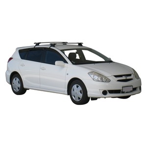Prorack Silver 2 Bar Aero Through Bar kit to suit Toyota Caldina 5dr Wagon (2002 - 2007)