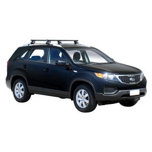 Prorack Black 2 Bar Heavy Duty Through Bar kit to suit Kia Sorento R 5dr SUV (10/2009 - 2014)