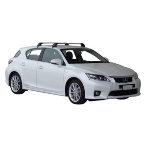 Prorack Silver 2 Bar Aero Flush Bar kit to suit Lexus CT 5dr Hatch (2011 - Current)