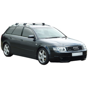 Prorack Silver 2 Bar Aero Flush Bar kit to suit Audi A4/S4/RS4 Avant 5dr Wagon (2001 - 2005)