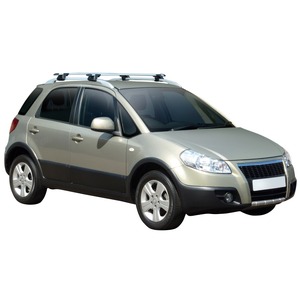 Prorack Silver 2 Bar Aero Through Bar kit to suit Suzuki SX4 5dr Hatch (2006 - 2013)