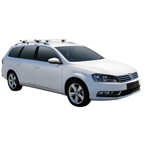 Prorack Black 2 Bar Aero Through Bar kit to suit Volkswagen Passat Mk7 5dr Wagon (11/2010 - 4/2015)