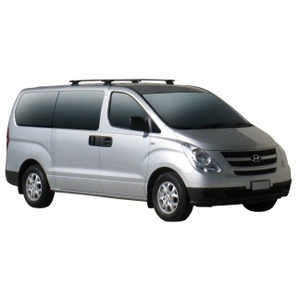 Prorack Black 2 Bar Aero Through Bar kit to suit Hyundai iMax 5dr MPV (2008 - 2016)