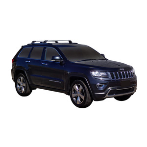 Prorack Black 2 Bar Aero Flush Bar kit to suit Jeep Grand Cherokee WK2 Steel Rails 5dr SUV (2011 - 12/2021)