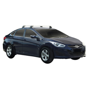 Prorack Black 2 Bar Aero Flush Bar kit to suit Hyundai i40 4dr Sedan (2/2013 - 2019)