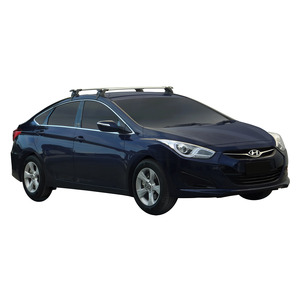 Prorack Silver 2 Bar Aero Through Bar kit to suit Hyundai i40 4dr Sedan (2/2013 - 2019)