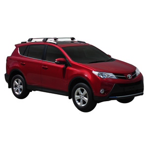 Prorack Silver 2 Bar Aero Flush Bar kit to suit Toyota Rav4 5dr SUV (2013 - 2019)