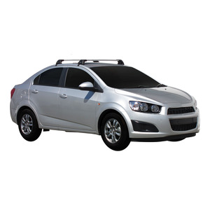 Prorack Silver 2 Bar Aero Flush Bar kit to suit Holden Barina 4dr Sedan (2011 - 2020)