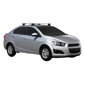 Prorack Silver 2 Bar Aero Through Bar kit to suit Holden Barina 4dr Sedan (2011 - 2020)