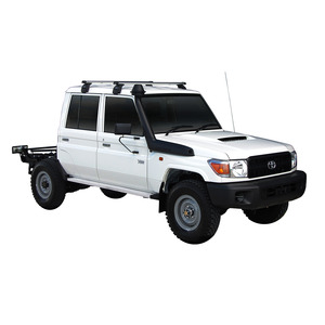Prorack Black 2 Bar Heavy Duty Through Bar kit to suit Toyota Land Cruiser 79 Series 4dr Ute (2012 - Current)