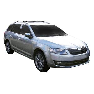 Prorack Silver 2 Bar Aero Rail Bar kit to suit Skoda Octavia 5dr Wagon (9/2013 - 2019)