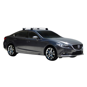 Prorack Silver 2 Bar Aero Through Bar kit to suit Mazda 6 4dr Sedan (2012 - Current)