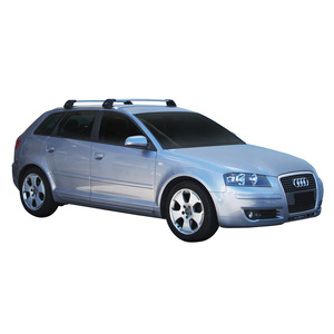 Prorack Silver 2 Bar Aero Flush Bar kit to suit Audi A3/S3/RS3 Sportback 5dr Hatch (2004 - 2012)