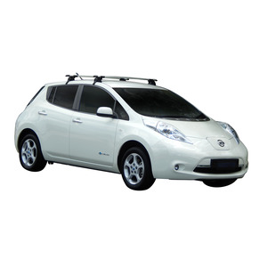 Prorack Black 2 Bar Aero Through Bar kit to suit Nissan Leaf 5dr Hatch (2012 - 2017)