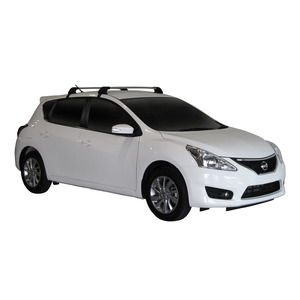 Prorack Silver 2 Bar Aero Flush Bar kit to suit Nissan Pulsar 5dr Hatch (2013 - Current)