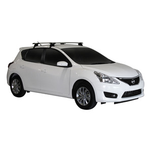 Prorack Silver 2 Bar Aero Through Bar kit to suit Nissan Pulsar 5dr Hatch (2013 - Current)