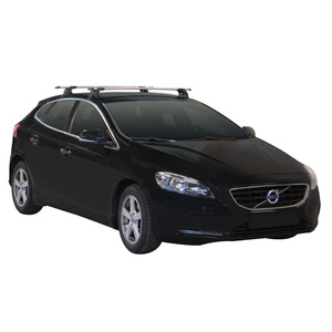 Prorack Black 2 Bar Aero Through Bar kit to suit Volvo V40 5dr Hatch (2/2013 - Current)