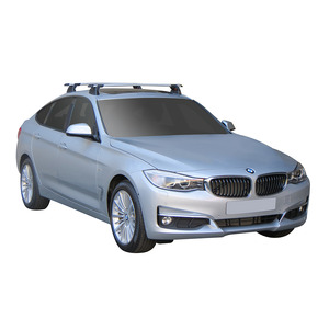 Prorack Silver 2 Bar Aero Through Bar kit to suit BMW 3 Series GT 5dr Hatch (2013 - Current)