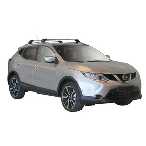 Prorack Black 2 Bar Aero Flush Bar kit to suit Nissan Qashqai 5dr SUV (2014 - 2022)