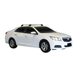 Prorack Silver 2 Bar Aero Flush Bar kit to suit Holden Malibu 4dr Sedan (2013 - Current)