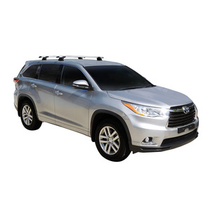 Prorack Silver 2 Bar Aero Through Bar kit to suit Toyota Highlander GX 5dr SUV (2014 - 2/2020)