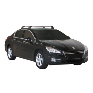 Prorack Black 2 Bar Aero Flush Bar kit to suit Peugeot 508 4dr Sedan (2011 - 2018)