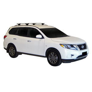 Prorack Silver 2 Bar Aero Through Bar kit to suit Nissan Pathfinder 5dr SUV (11/2013 - 2022)
