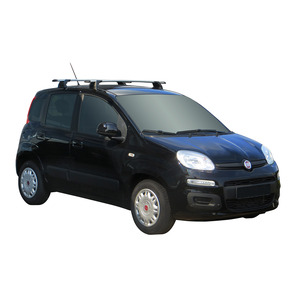 Prorack Silver 2 Bar Aero Through Bar kit to suit Fiat Panda 5dr Hatch (2014 - Current)