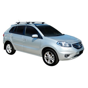 Prorack Silver 2 Bar Aero Through Bar kit to suit Renault Koleos 5dr SUV (5/2014 - 2017)