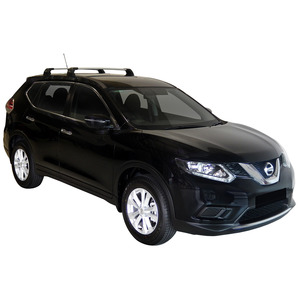 Prorack Silver 2 Bar Aero Flush Bar kit to suit Nissan X-Trail 5dr SUV (2014 - 12/2022)