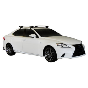Prorack Silver 2 Bar Aero Through Bar kit to suit Lexus IS 4dr Sedan (7/2013 - Current)