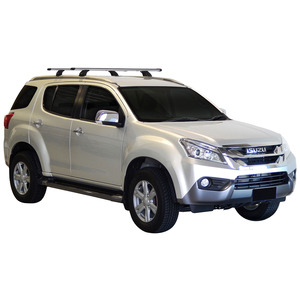 Prorack Black 2 Bar Heavy Duty Through Bar kit to suit Isuzu MU-X 5dr SUV (2014 - 4/2017)