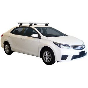 Prorack Silver 2 Bar Heavy Duty Through Bar kit to suit Toyota Corolla 4dr Sedan (2014 - 2019)