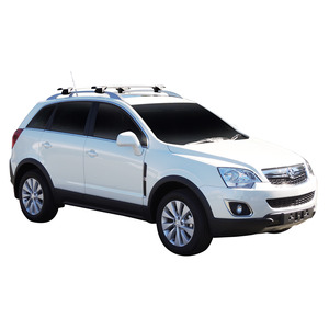 Prorack Black 2 Bar Aero Through Bar kit to suit Holden Captiva 5 5dr SUV (2006 - 2020)