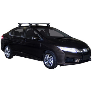 Prorack Silver 2 Bar Heavy Duty Through Bar kit to suit Honda City 4dr Sedan (2014 - 4/2017)