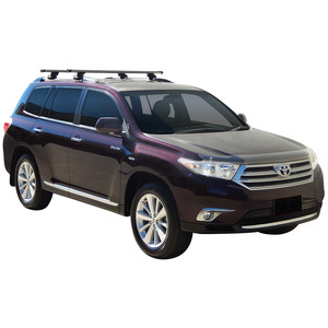 Prorack Black 2 Bar Heavy Duty Through Bar kit to suit Toyota Highlander 5dr SUV (2007 - 2013)