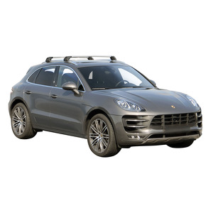 Prorack Silver 2 Bar Aero Flush Bar kit to suit Porsche Macan 5dr SUV (2014 - Current)