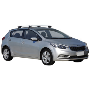 Prorack Silver 2 Bar Aero Through Bar kit to suit Kia Cerato 5dr Hatch (2013 - 2018)