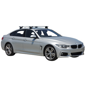 Prorack Silver 2 Bar Aero Through Bar kit to suit BMW 4 Series Gran Coupe 4dr Coupe (2014 - 7/2021)